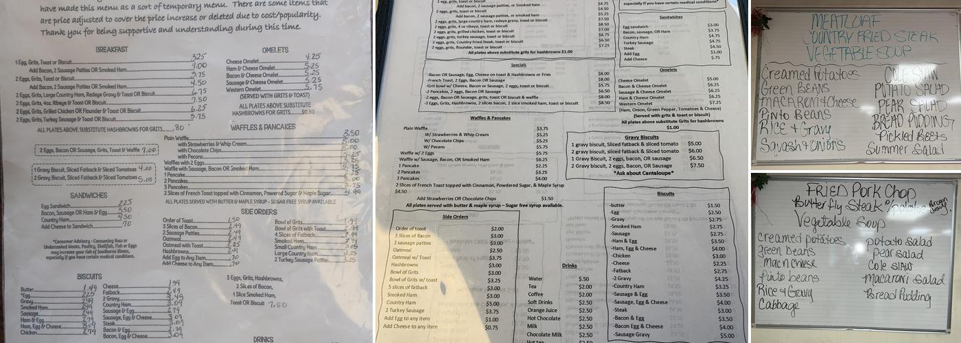 Sonya's Coffee & Waffles Menu