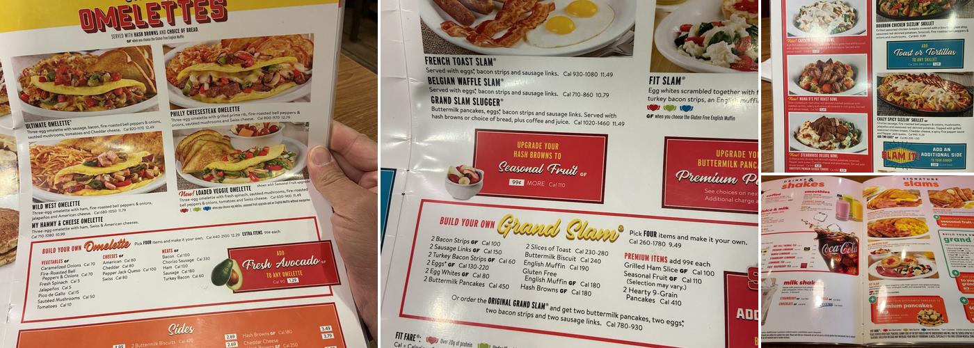 Denny's Menu
