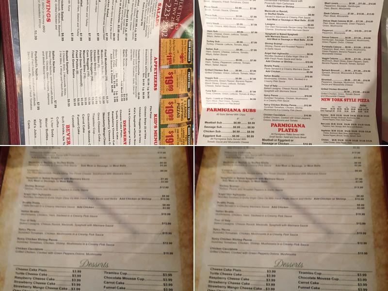 Eataly Italian Restaurant Menu