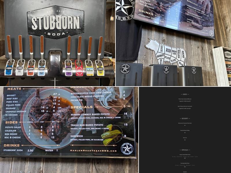 Harlem Road Texas BBQ Menu