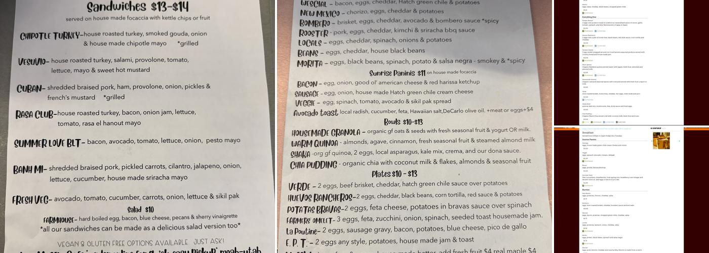 Love Muffin Cafe Menu