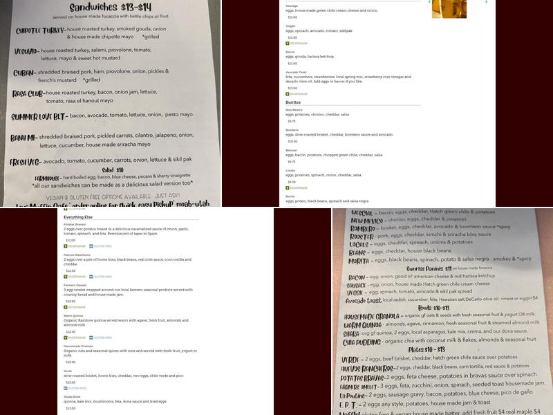 Love Muffin Cafe Menu