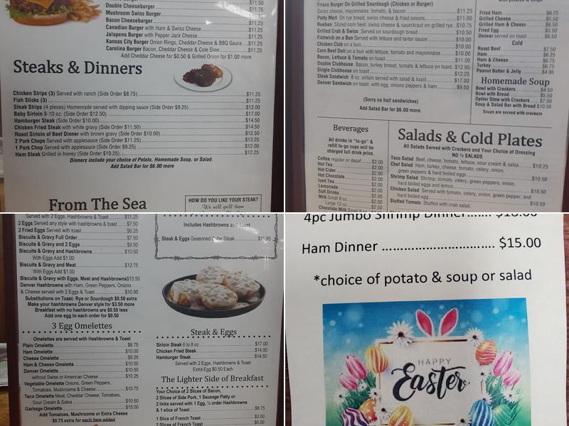 600 Cafe Menu