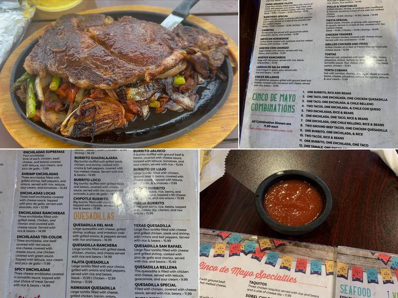 Cinco de Mayo Mexican Grill Menu