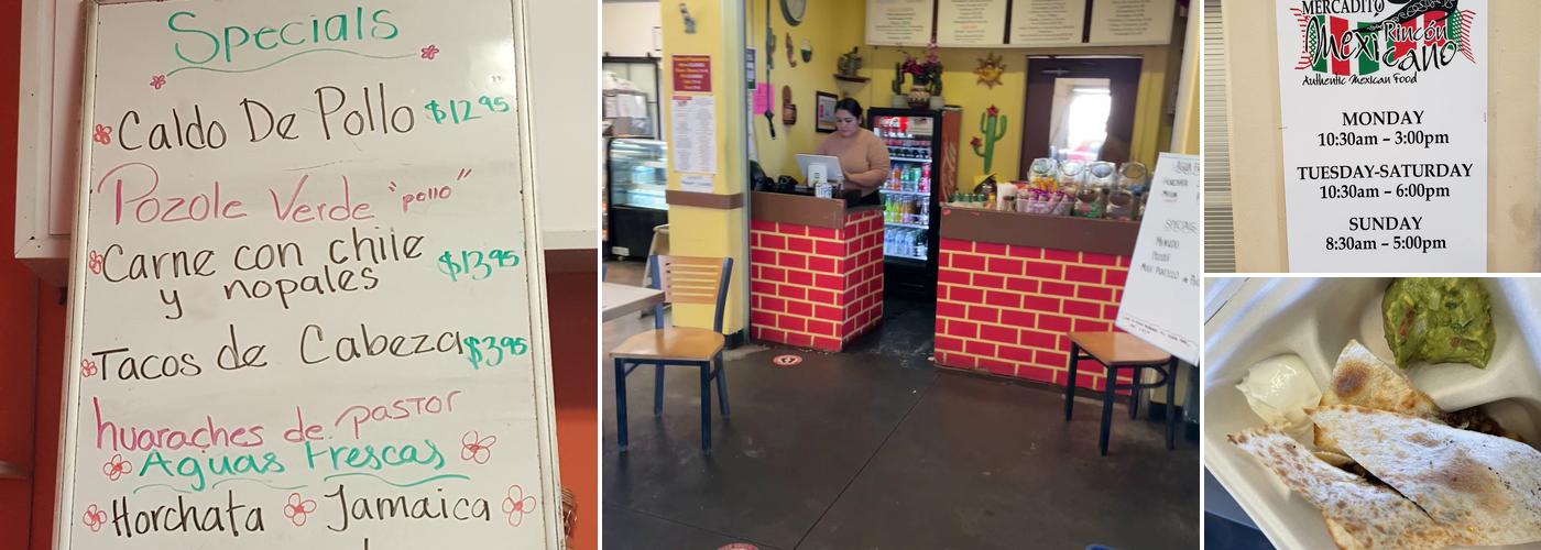 El Mercadito Rincon Mexicano Menu