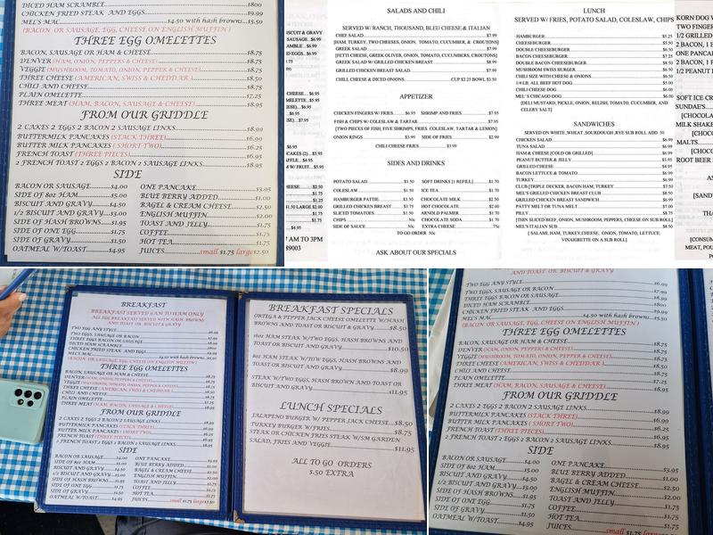 MEL'S DINER Menu