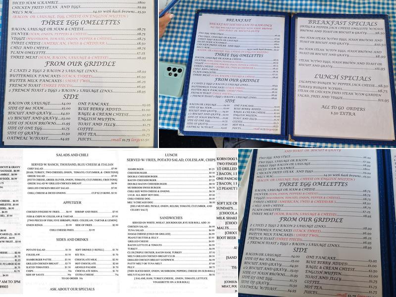 MEL'S DINER Menu