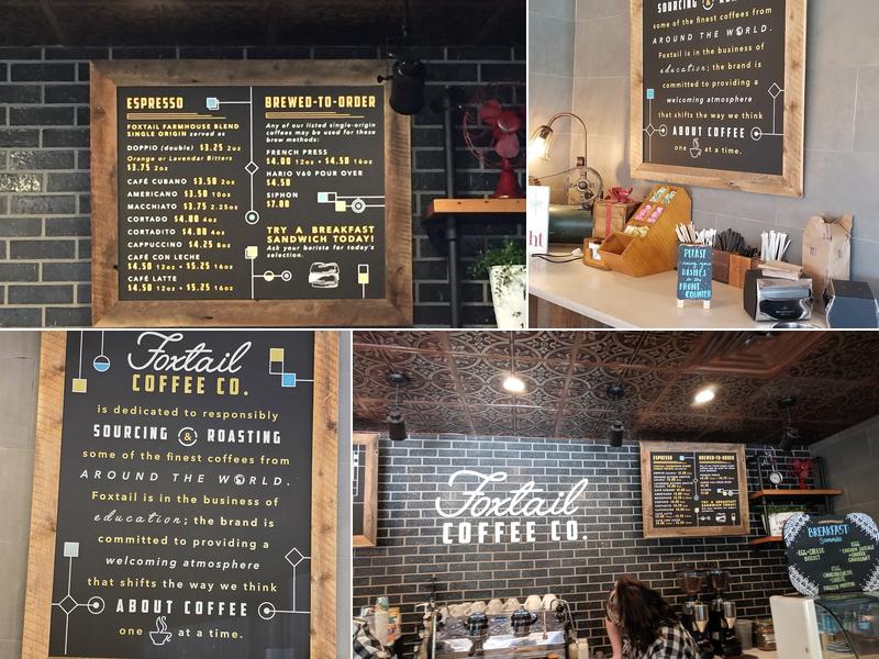 Foxtail Coffee Co. Menu
