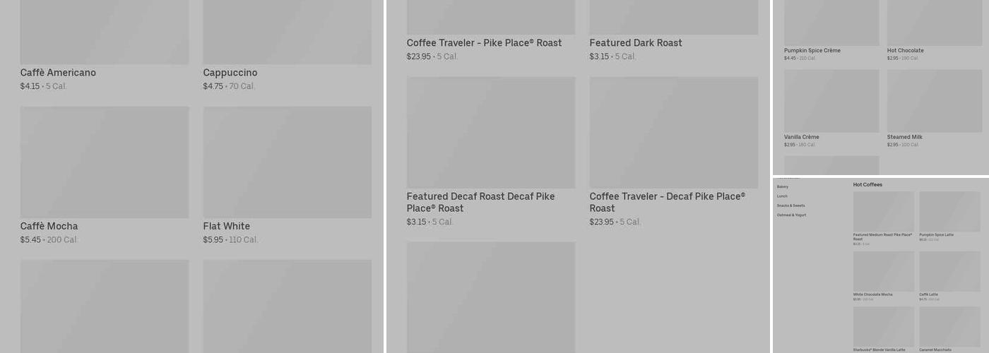 Starbucks Menu