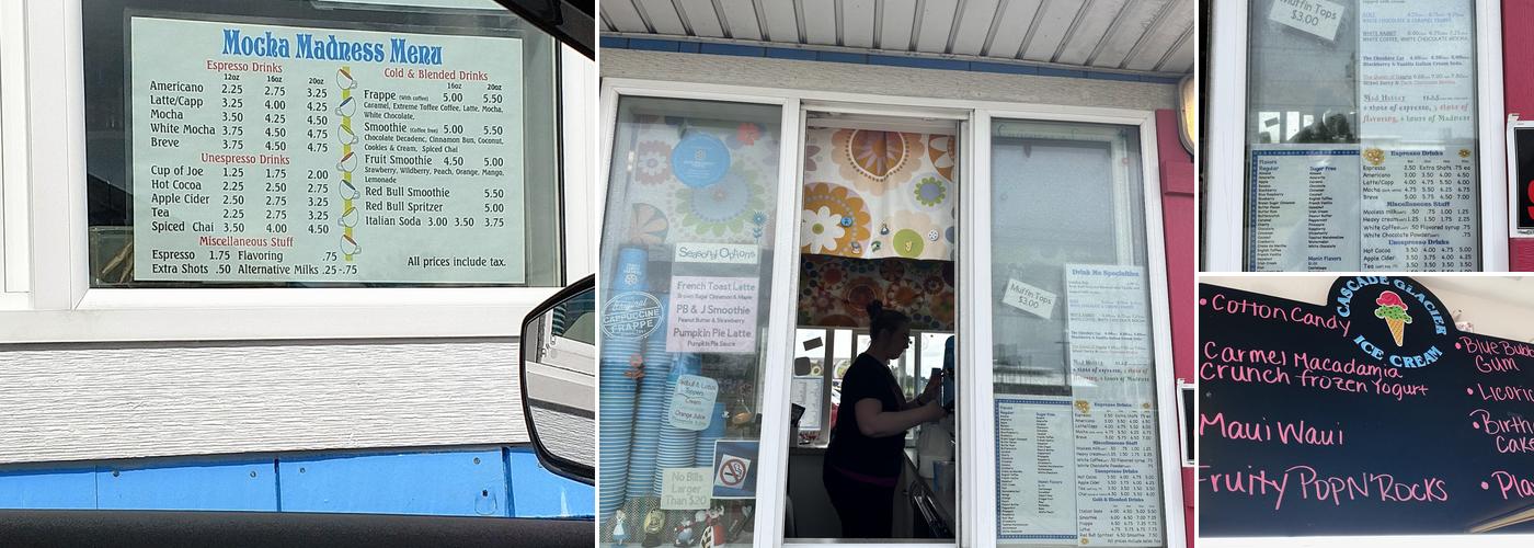 Mocha Madness Menu