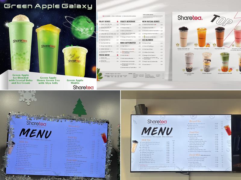 Sharetea Menu