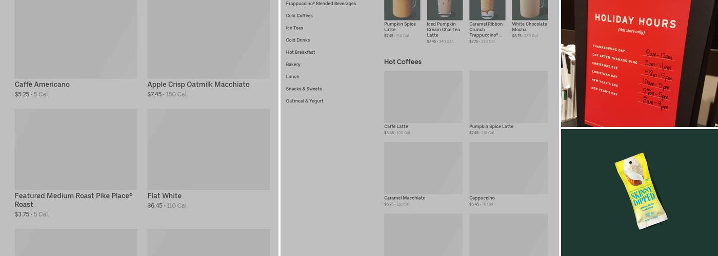 Starbucks Menu