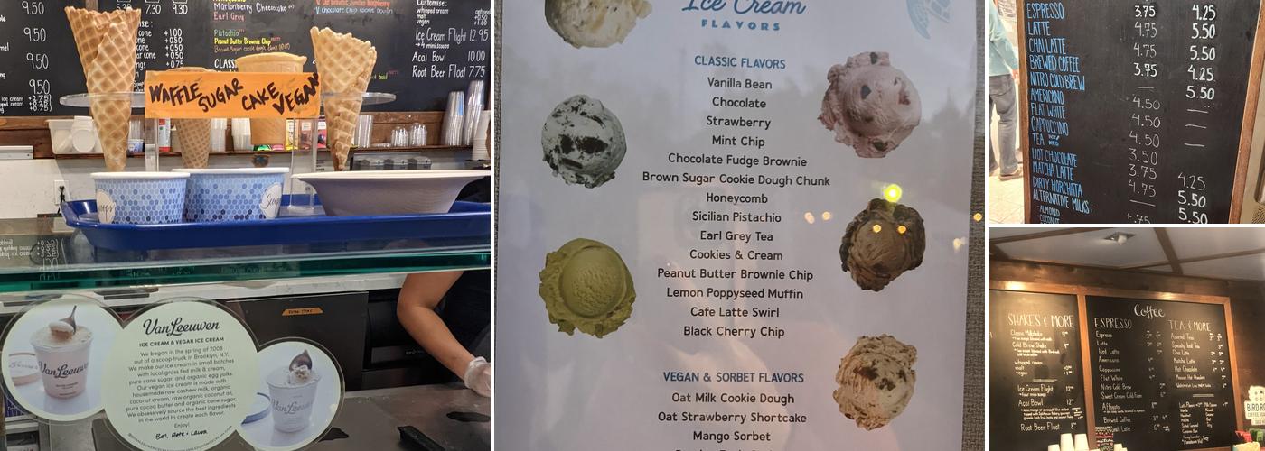 Scoops La Jolla Menu