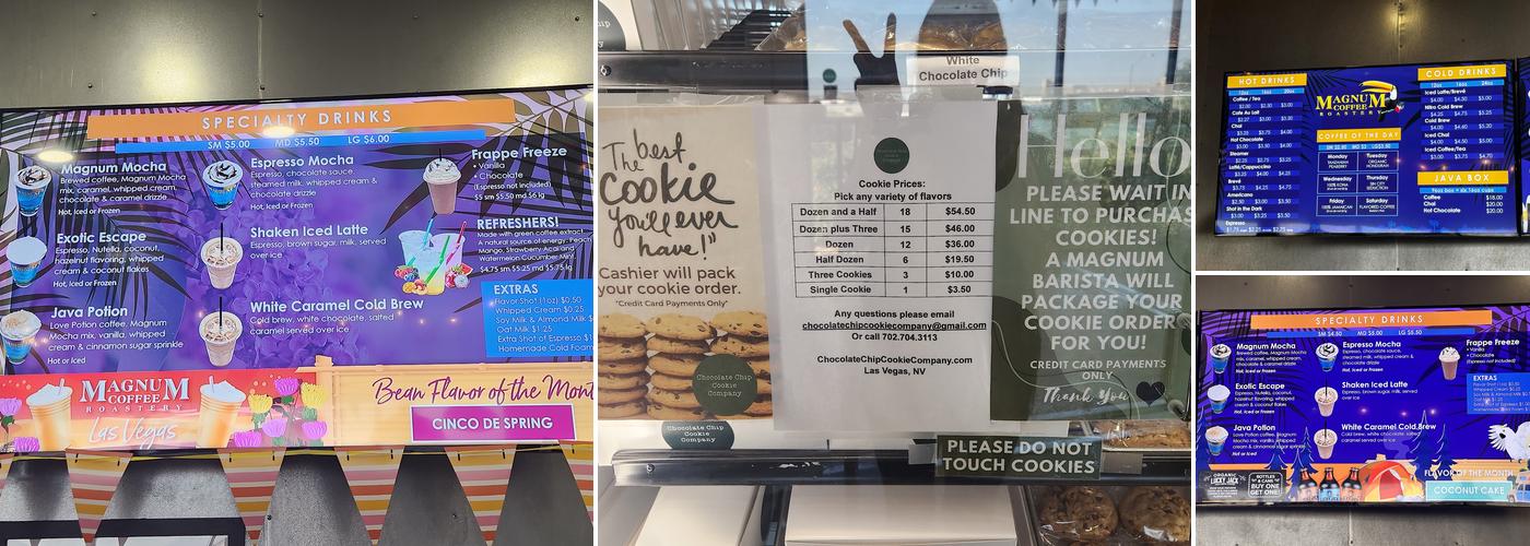 Magnum Coffee Roastery Café & Store Menu