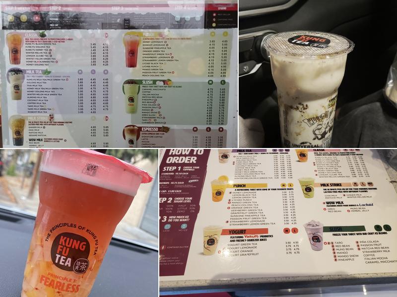 Kung Fu Tea Menu