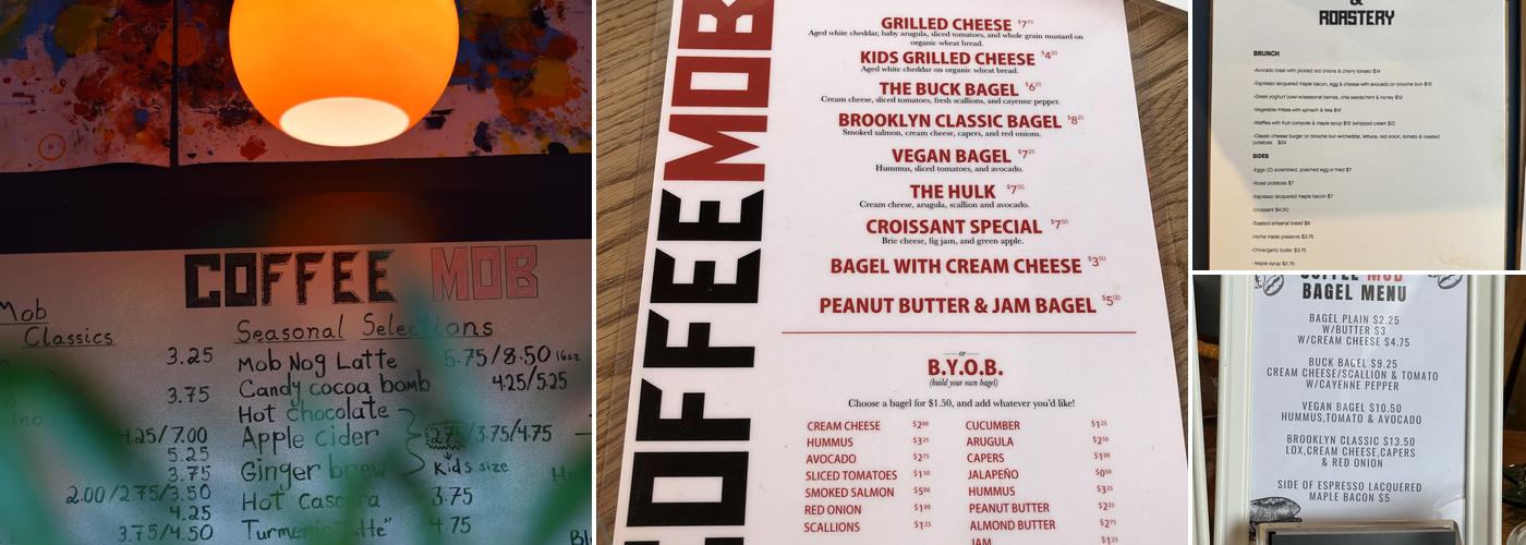 Coffee Mob Menu