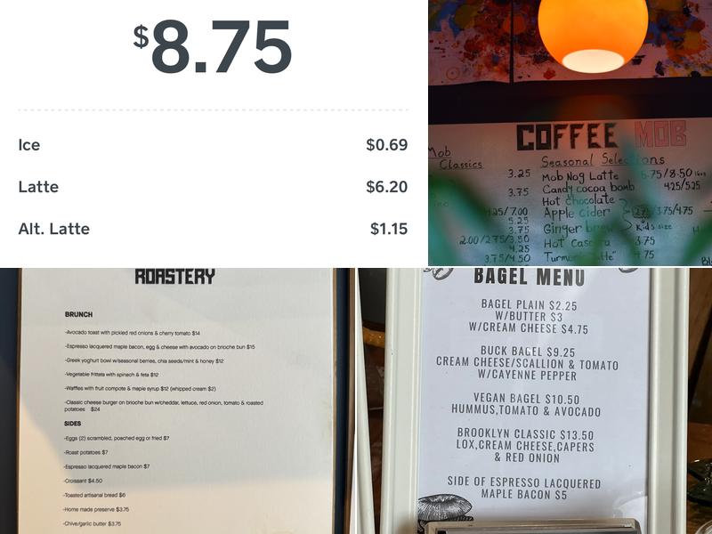 Coffee Mob Menu