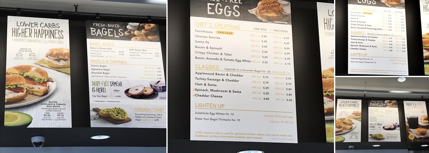 Einstein Bros. Bagels Menu