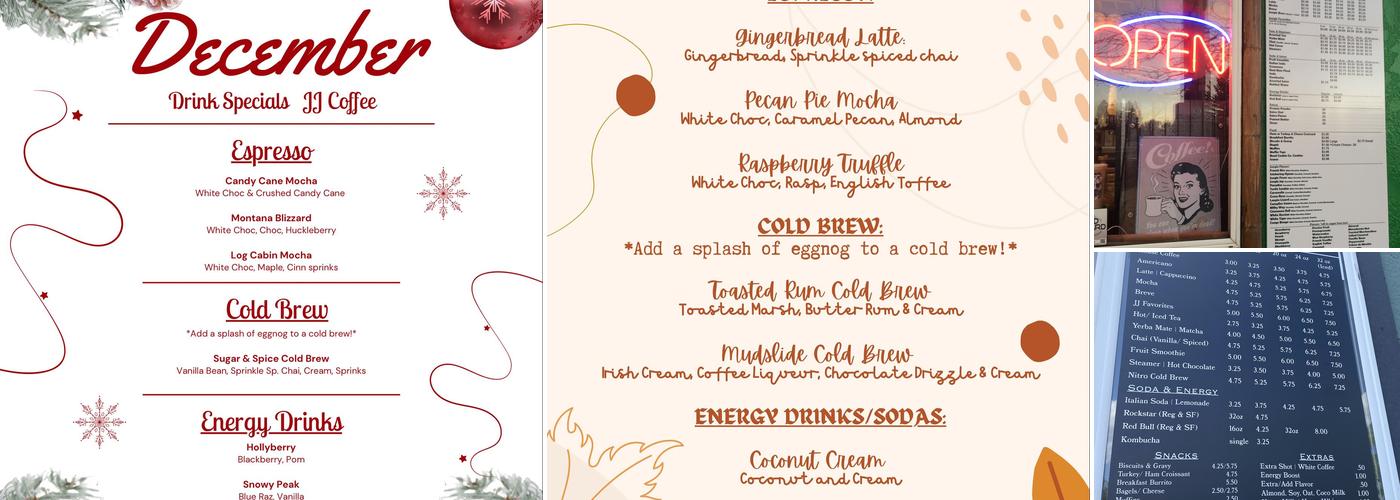 JJ Coffee Co - South (Java Jungle) Menu