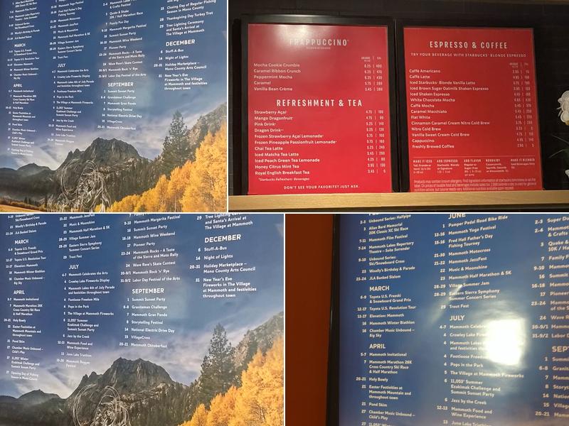 Starbucks Menu