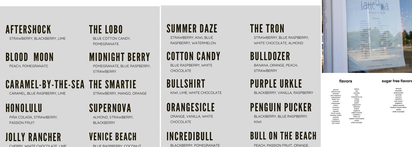 Latte Da Menu