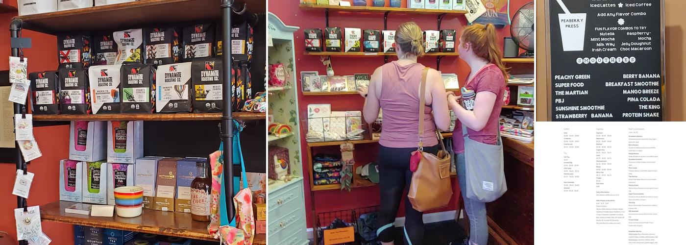 Peaberry Press - Coffee & Smoothie Bar Menu