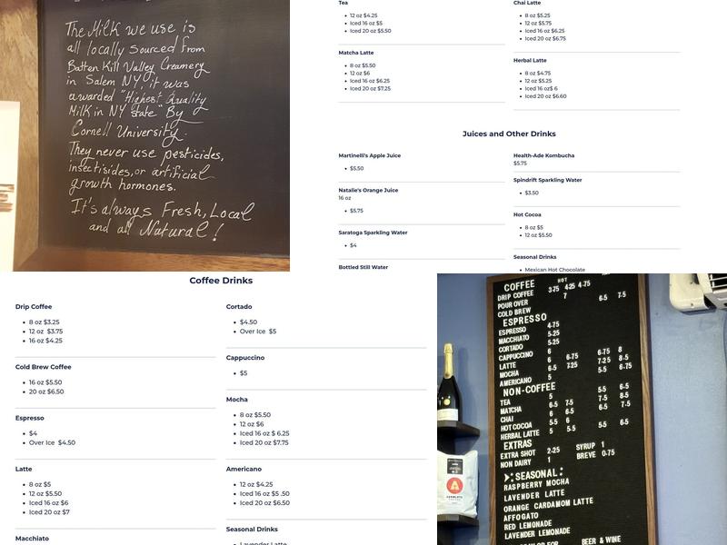 Absolute Coffee Menu