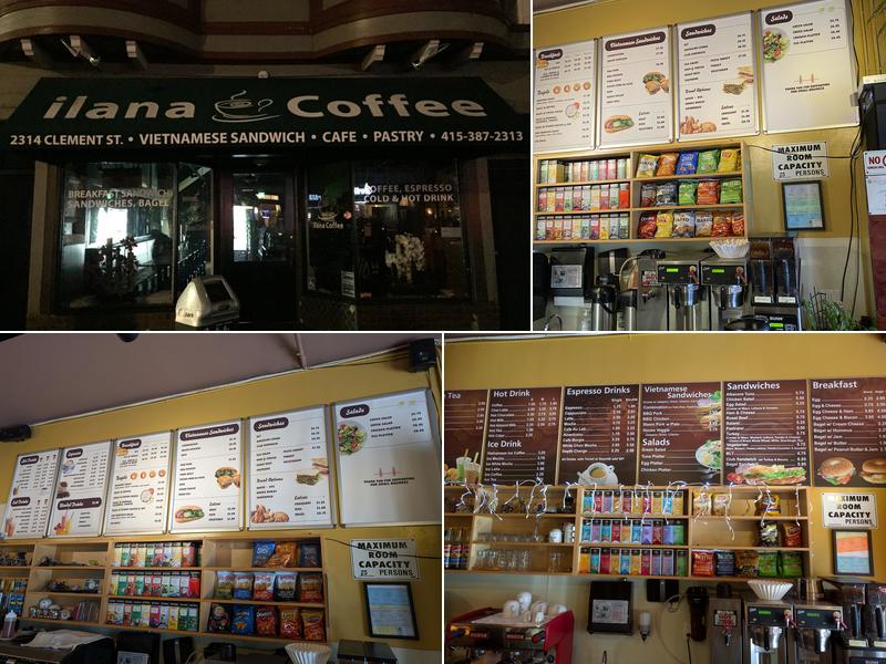 Ilana Coffee Menu