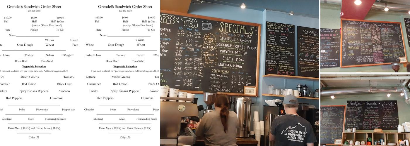 Grendel's Coffee House Menu
