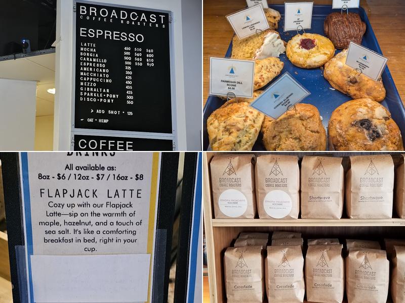 Broadcast Coffee Menu