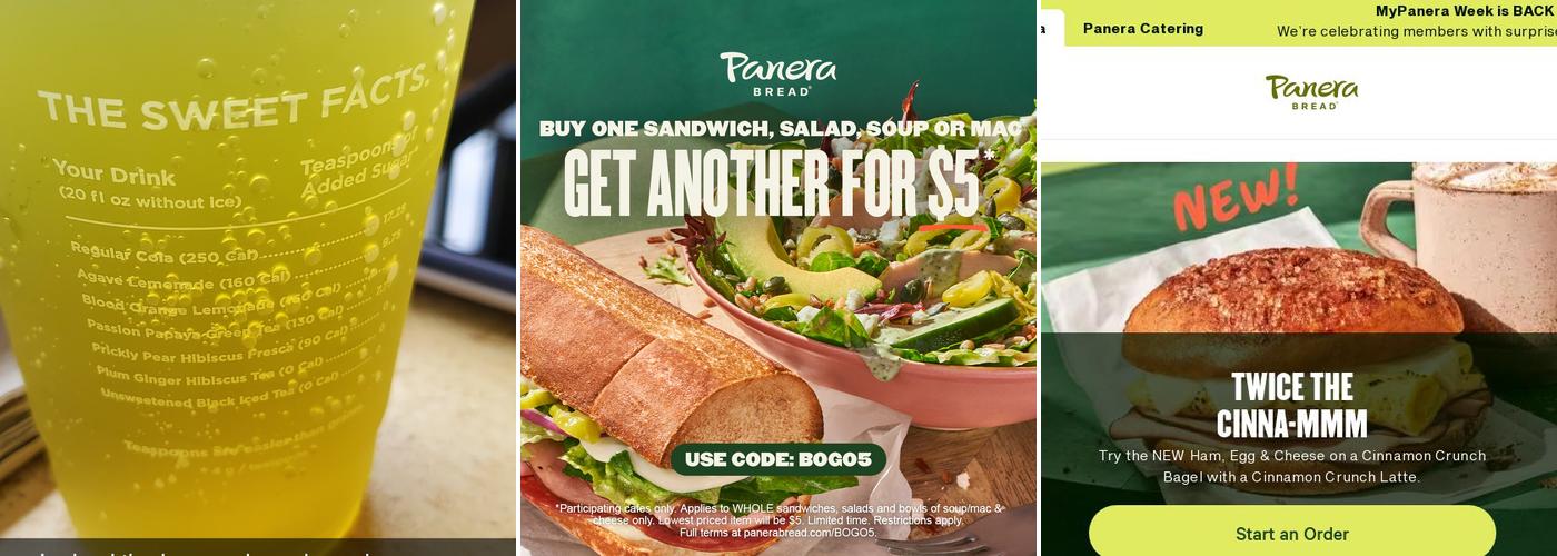 Panera Bread Menu