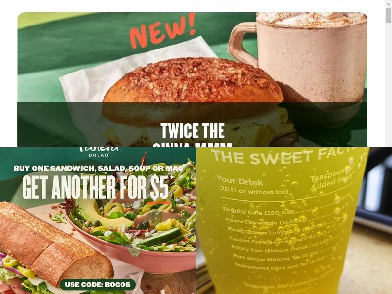 Panera Bread Menu