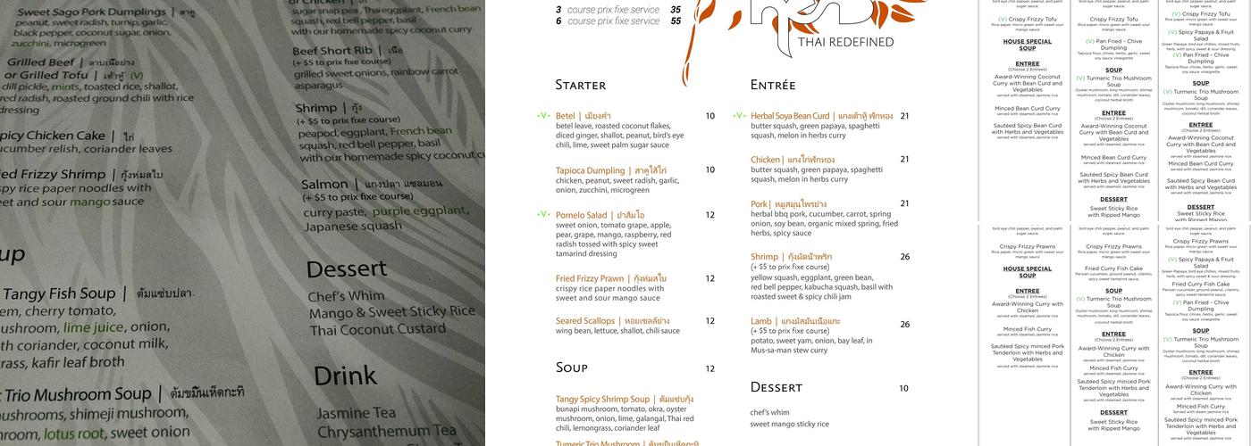 Herb Menu