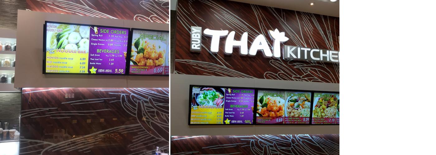 Ruby Thai Kitchen Montgomery Mall Menu