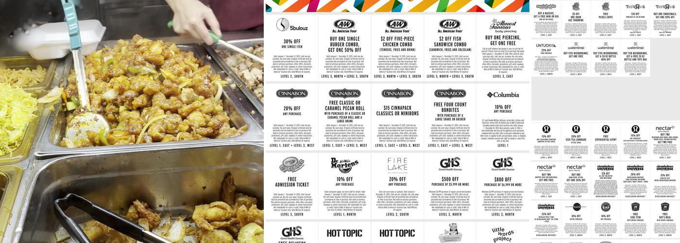 Ruby Thai Mall of America Menu