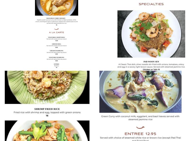 Time for Thai @TMC Menu