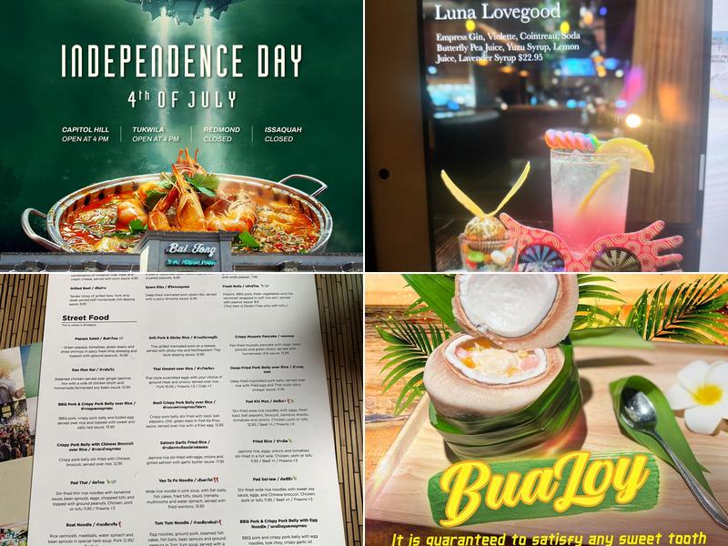 Bai Tong Thai Street Cafe Menu