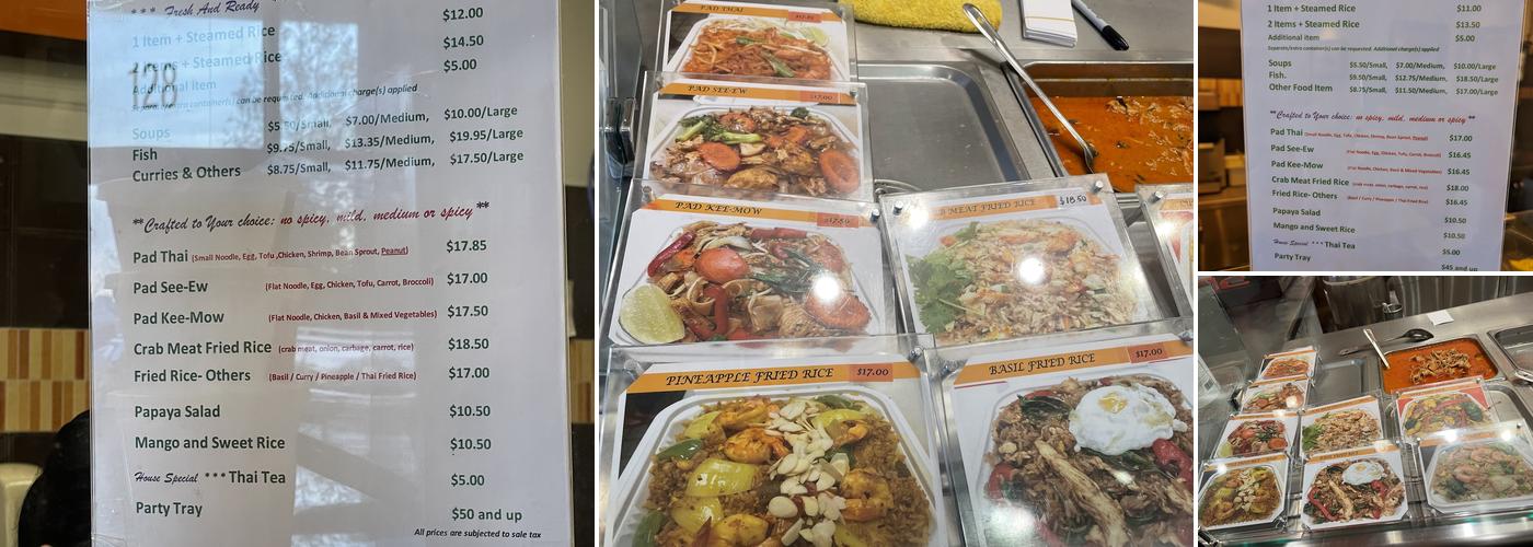 Thai Elephant Express Menu