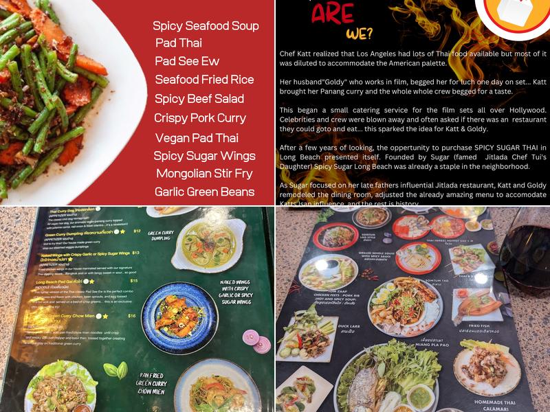 Spicy Sugar Thai Long Beach Menu