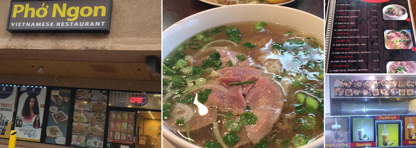 Pho Ngon Menu