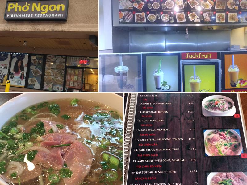 Pho Ngon Menu