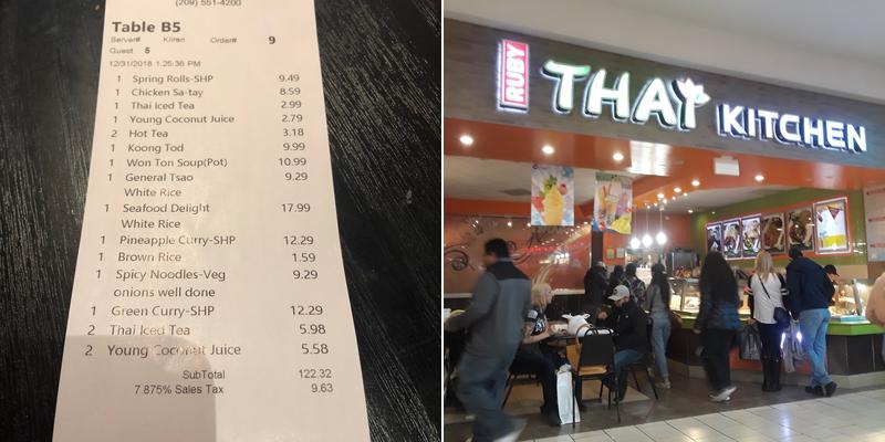 Ruby Thai Kitchen Menu