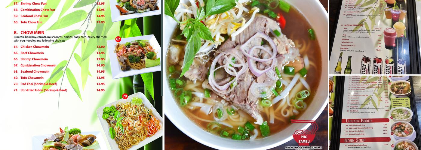 Pho BamBu Menu