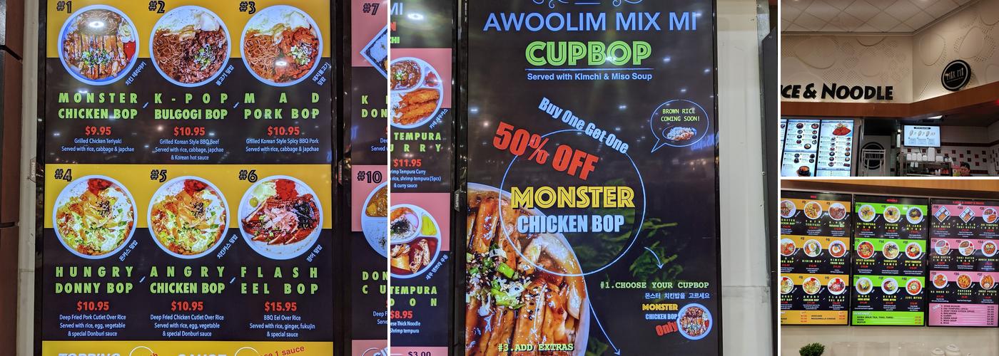 Mix Mi, Rice & Noodle Bistro Menu