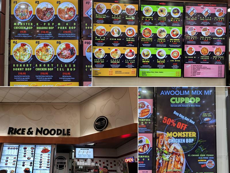 Mix Mi, Rice & Noodle Bistro Menu