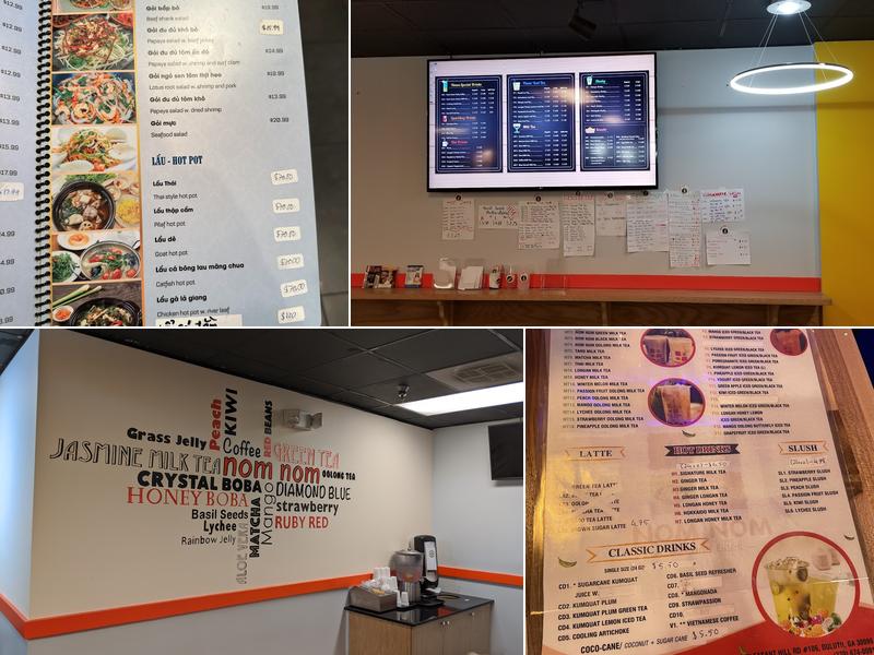 Nom Nom Tea & Bites Menu