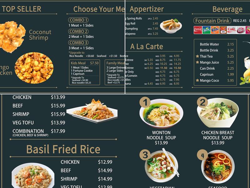 Ruby Thai Kitchen Menu