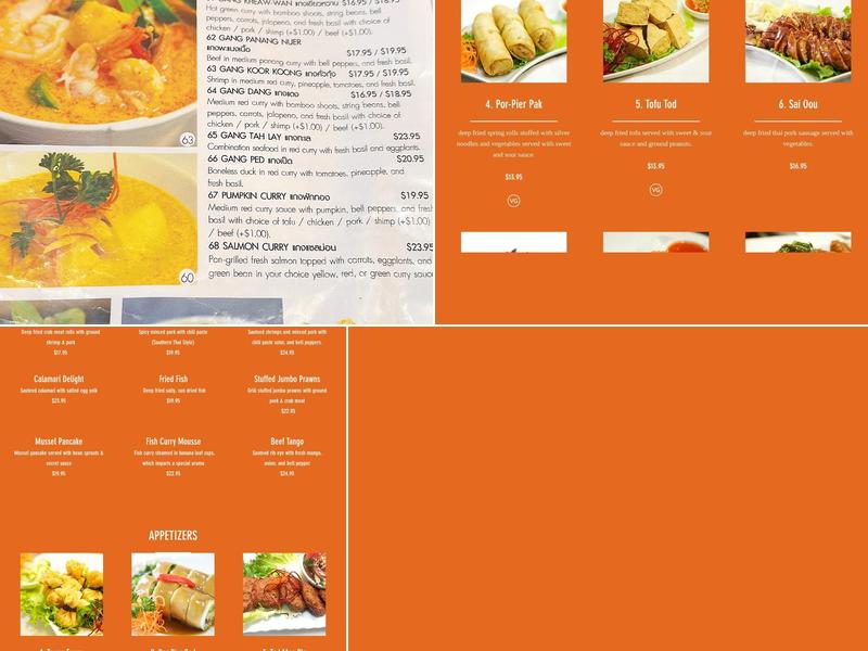 Amphawa Thai Noodle House Menu