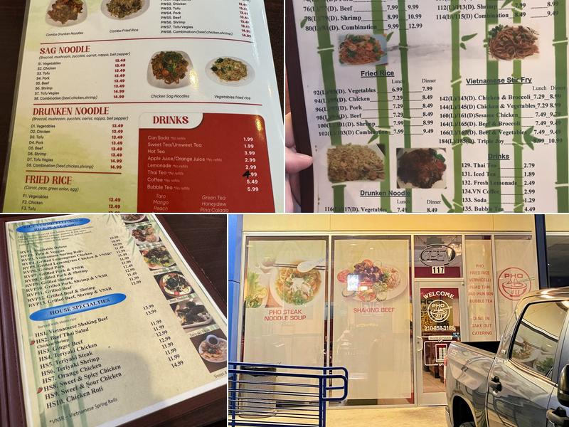 Pho 4U Menu