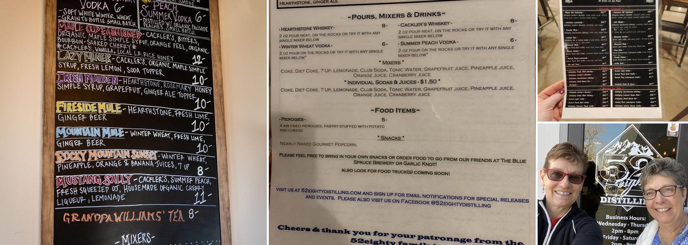 52eighty Distilling - Switch Vodka Menu